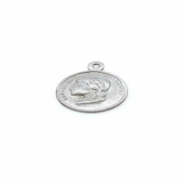 Medalha Grafite Aluminio 15x15 mm 10  unidades
