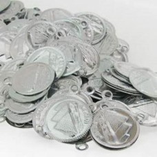 Medalha Níquel Alumínio 20x20 mm 10  unidades