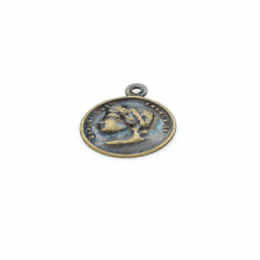 Medalha Ouro Velho Aluminio 15x15 mm 10  unidades