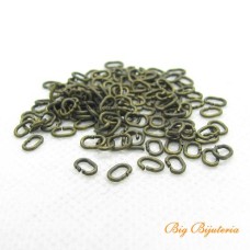 Argola oval ouro velho 04x02 mm latão 10 g 180 unidades