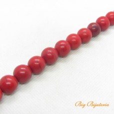 Fio de pedra coral 12 mm 32 unidades