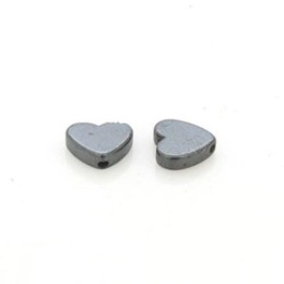 Pedra Hematita Coração 8x8 mm 72  unidades