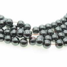 Bola 12 mm Pedra Hematita Fio Aprox. 36  unidades