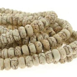 Pedra Howlita 8x4 mm 10  unidades