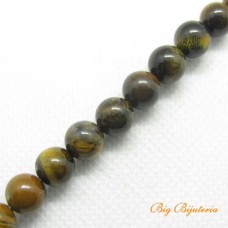 Fio de Pedra Olho de Tigre 8 mm 50 Unidades