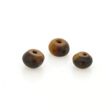 Pedra Olho de Tigre Pastilha 8x5 mm 10  unidades