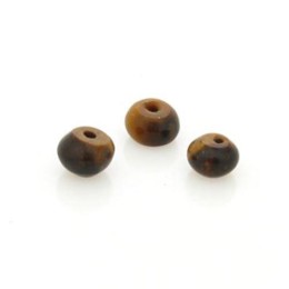 Pedra Olho de Tigre Pastilha 8x5 mm 10  unidades