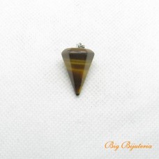 Pingente de pedra pendulo 15x22 mm olho de tigre 1 unidade