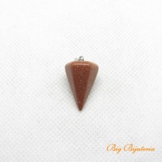 Pingente de pedra pendulo 15x22 mm pedra do sol 1 unidade