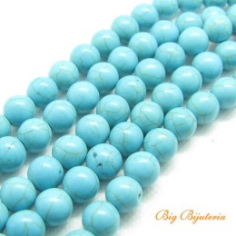 Fio de Pedra turquesa 10 mm 40 unidades