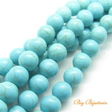 Fio de Pedra turquesa 12 mm 30 unidades