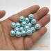 Pérola de ABS azul tiffany 12 mm 25 gramas