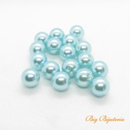 Pérola de ABS azul tiffany 12 mm 25 gramas