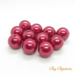 Pérola de ABS vermelho 16 mm 25 gramas