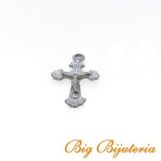 Pingente Grafite 28x15x02 mm Cruz 3  unidades