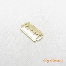 Pingente ouro flash 32x17 mm lamina 1 unidade