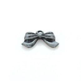 Pingente 15x10 mm Laço Níquel Velho 5  unidades