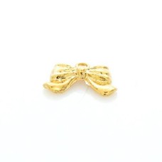 Pingente Ouro Flash 15x10 mm Laço 3  unidades
