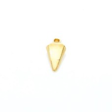 Pingente Ouro Flash 20x10x02 mm 3  unidades