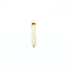 Pingente Ouro Flash 35x04x04 mm 3  unidades