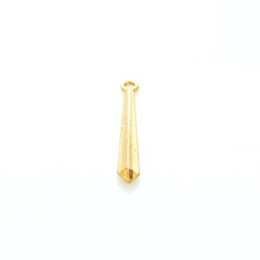 Pingente Ouro Flash 40x05x03 mm 3  unidades