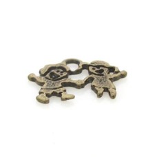Pingente Ouro Velho 14x19 mm 5  unidades