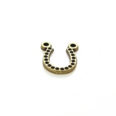 Pingente Ouro Velho 15x17x02 mm Ferradura 3  unidades