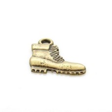 Pingente Ouro Velho 18x18x02 mm Bota 3  unidades