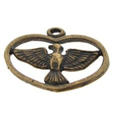 Pingente Ouro Velho 21x19 mm 3  unidades