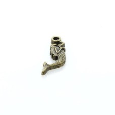 Pingente Ouro Velho 25x08x02 mm Sereia 3  unidades