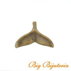 Pingente Ouro Velho 36x33x02 mm Rabo de Baleia 3  unidades