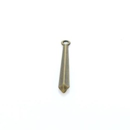 Pingente Ouro Velho  40x05x03 mm 3  unidades