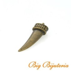 Pingente Ouro Velho 51x17x10 mm Dente 1  unidades
