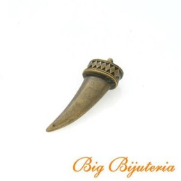 Pingente Ouro Velho 51x17x10 mm Dente 1  unidades