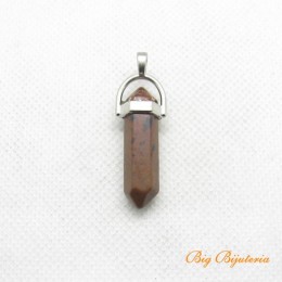 Pingente de Pedra 40x13mm obsidiana mogno 1 unidade