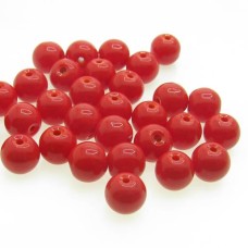 Bola 8 mm Porcelana vermelho 20 unidades