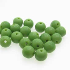 Porcelana 8 mm verde 20 unidades