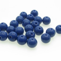 Porcelana 8 mm azul royal 20 unidades