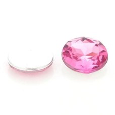 Strass Rivoli Concavo Rose 10 mm resina 10 unidades