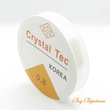 Fio de silicone 0.8 mm transparente 10  metros