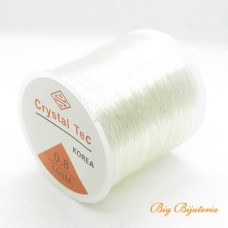 Fio de silicone 0.8 mm transparente 100  metros