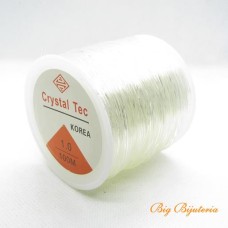 Fio de silicone 1.0 mm transparente 100  metros