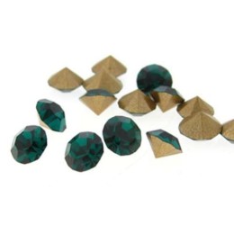 Strass Oktant Premium  SS10 Esmerald 10 unidades