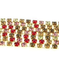 Strass SS17 multi Dancing Preciosa Ouro Flash 1  metro