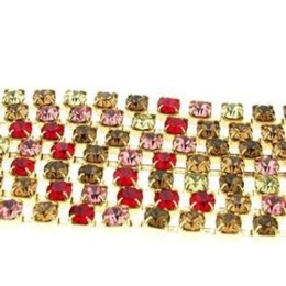 Strass SS17 multi Dancing Preciosa Ouro Flash 1  metro