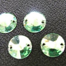 Strass Rivoli Swarovski dois Furos Erenite 12 mm 1 unidade