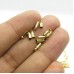 Terminal ouro flash 2.5x07 mm furo 2mm 10 unidades
