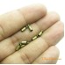 Terminal ouro velho 2.5x07 mm furo 2.5mm 10 unidades