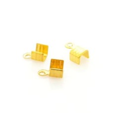 Terminal 05x07 mm Ouro Flash em ferro 10 unidades