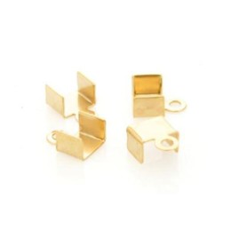 Terminal Ouro Flash 5x4 mm 10  unidades